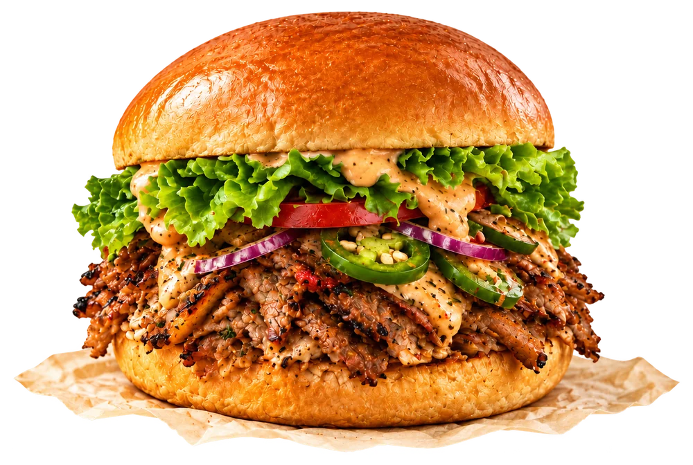 Spicy Beef Shawarma Burger